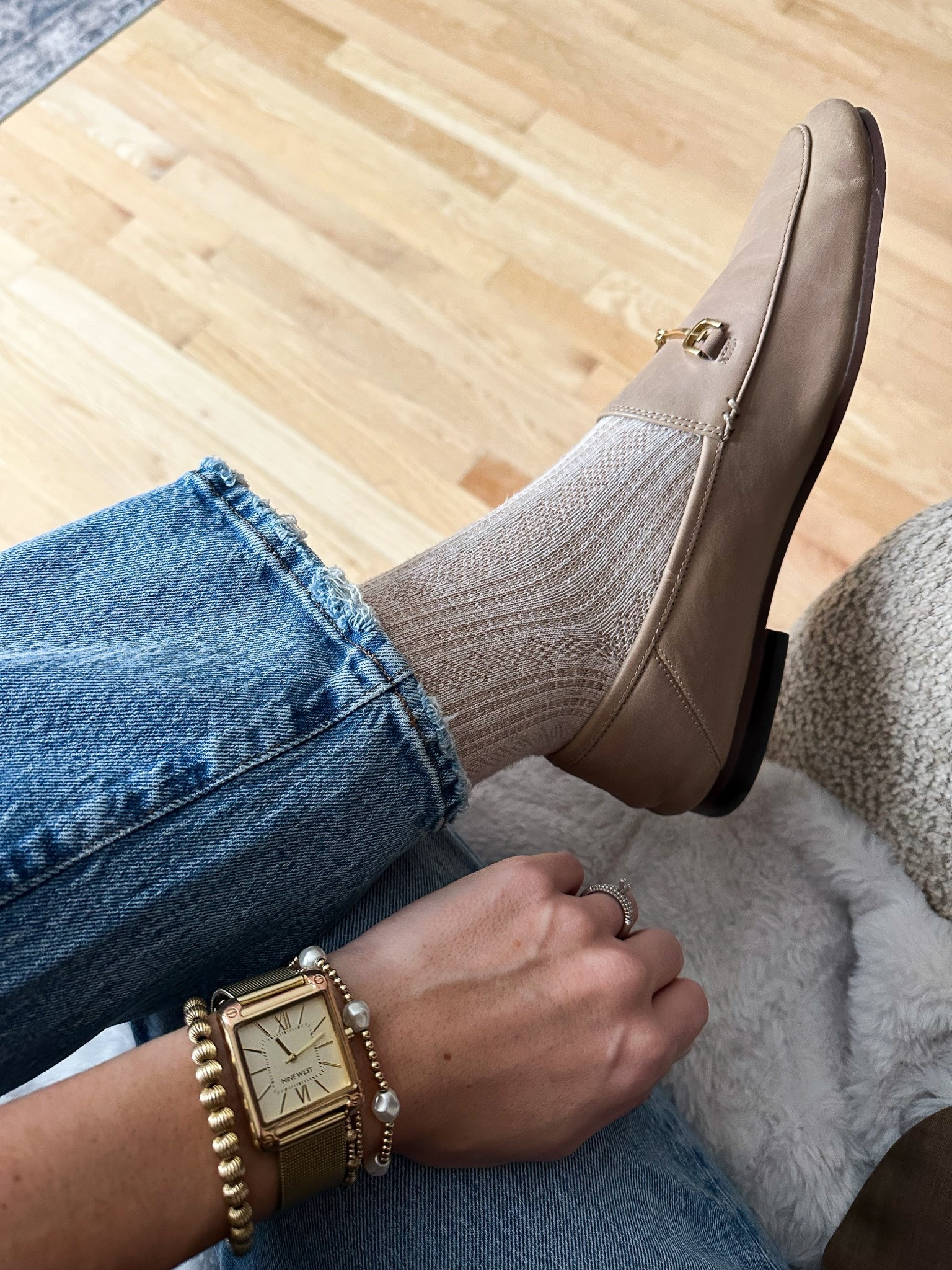 Don’t be afraid to wear socks with your loafers this winter. This is one of my favorite style socks to pair with them. 