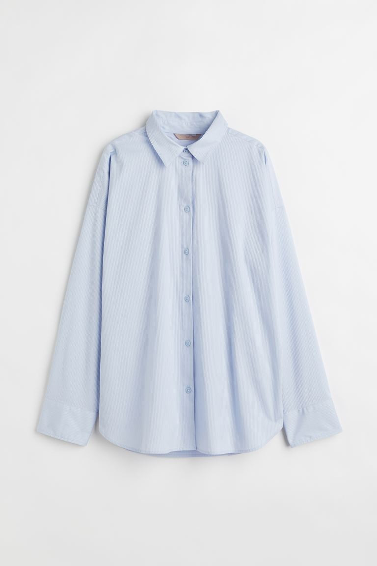 Oversized Baumwollbluse | H&M (DE, AT, CH, NL, FI)