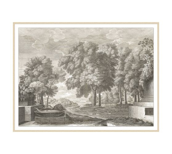 Etched Garden Framed Print | Pottery Barn (US)