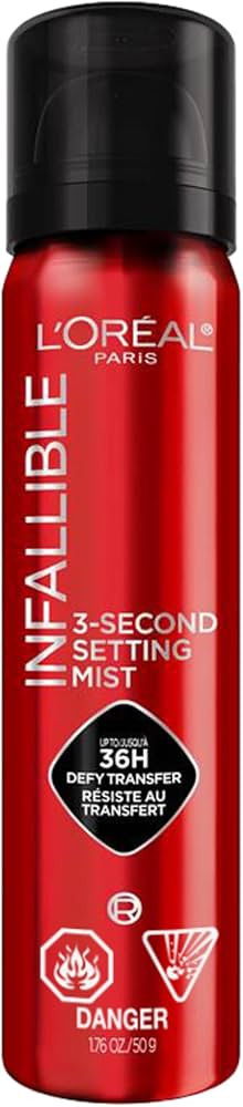 L’Oréal Paris Infallible 3-Second Makeup Setting Spray, Makeup, Microfine Mist for up to 36H W... | Amazon (CA)