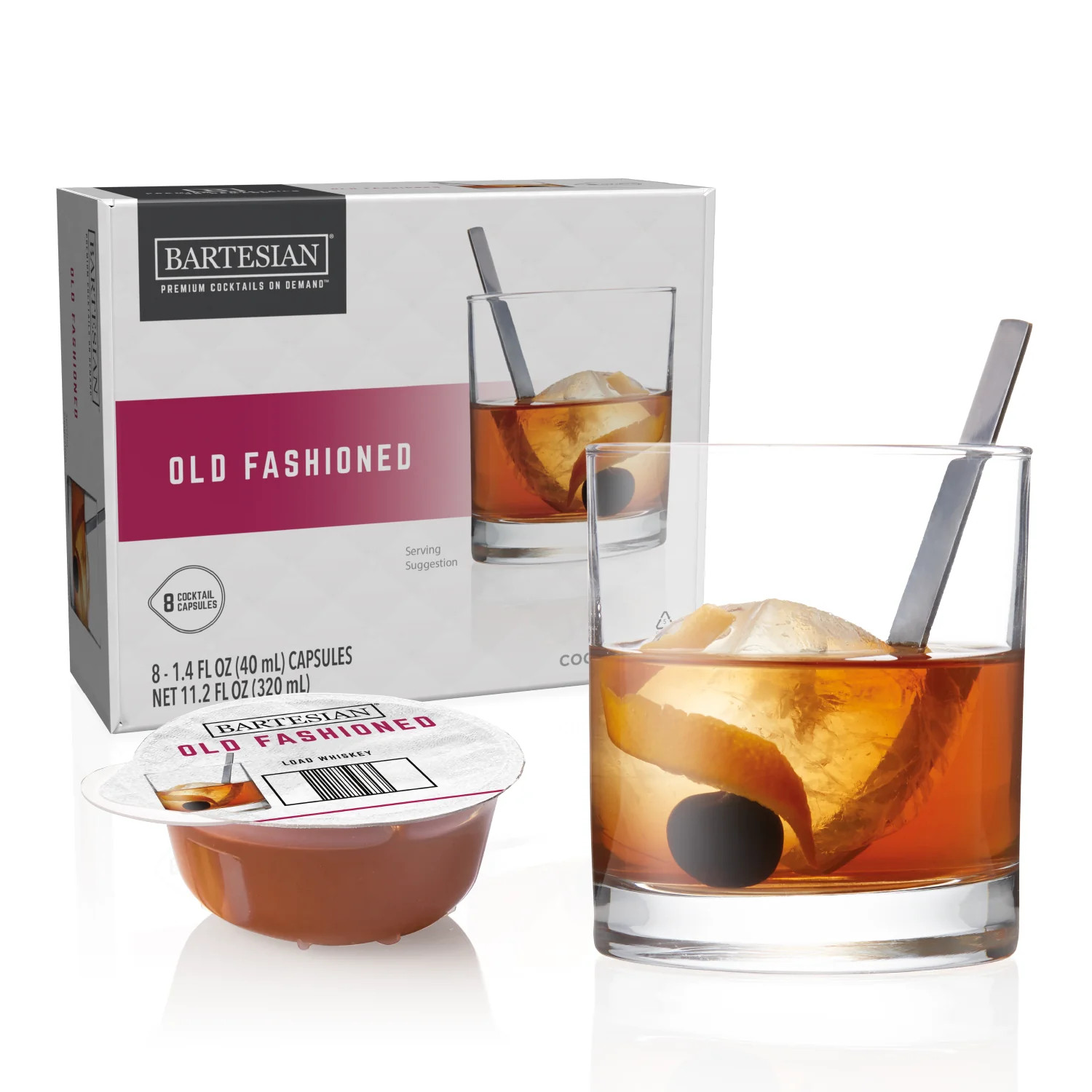 Old Fashioned Alcohol Cocktail Pods | Old Fashioned Mix Capsules | Bartesian