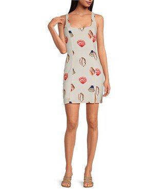 Sugarlips Kara Shells Junie Square Neck Sleeveless Mini Dress | Dillard's | Dillard's