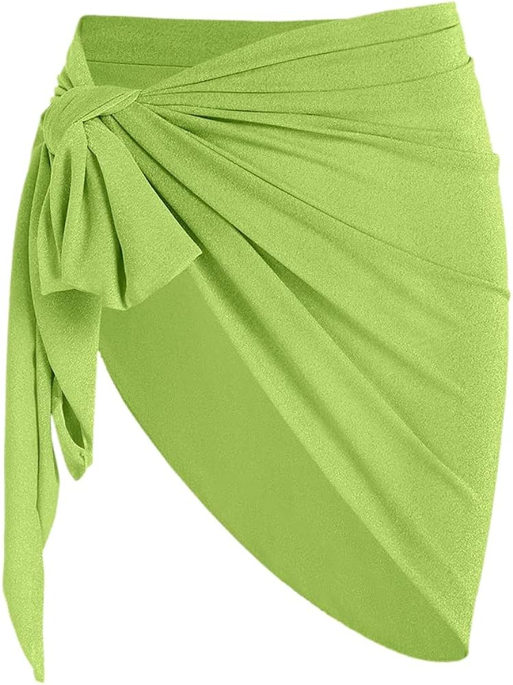 ZAFUL Women's Sarong Coverups Beach Wrap Sheer Bikini Wraps Chiffon Cover Ups for Swimwear | Amazon (US)