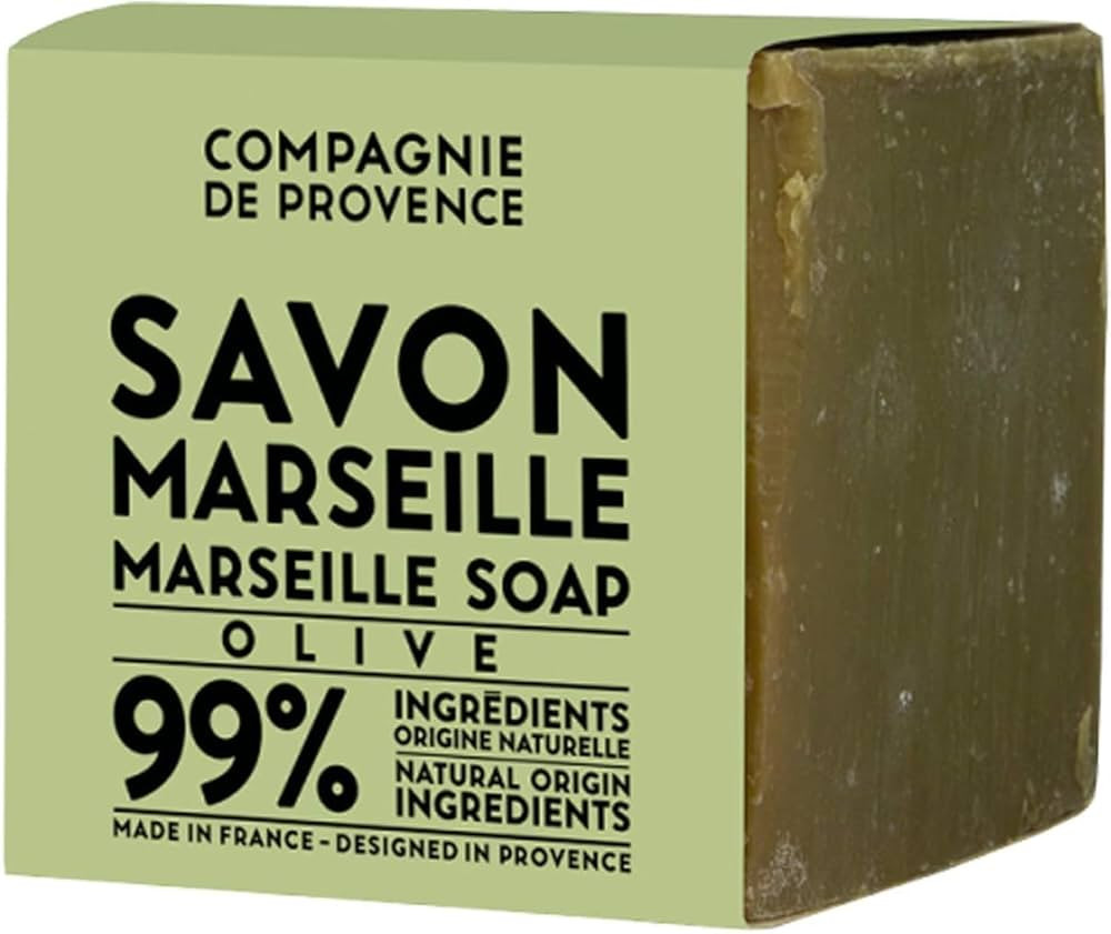 Compagnie de Provence Savon Marseille Olive Soap Cube - 400 grams - Made in France | Amazon (US)
