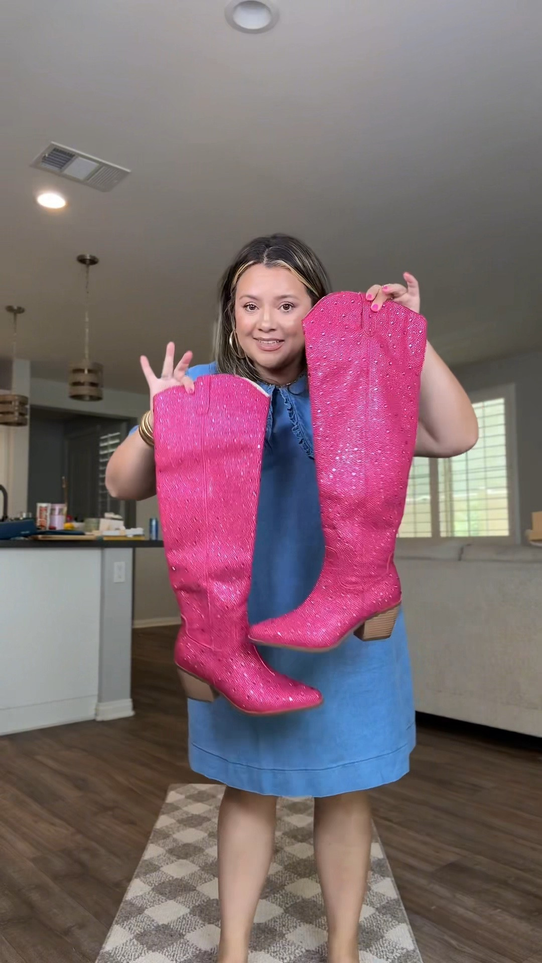 These beauties are so SPARKLY and come in different colors- I mean, COME ON 🥰 I sized up just to make sure I had enough room. They’re definitely a snug fit around my calves,but they’re too cute to pass up! ⭐️ Now I just need to find the perfect outfit to go with them 👢

#LTKootd #LTKgrwm #LTKmomlife