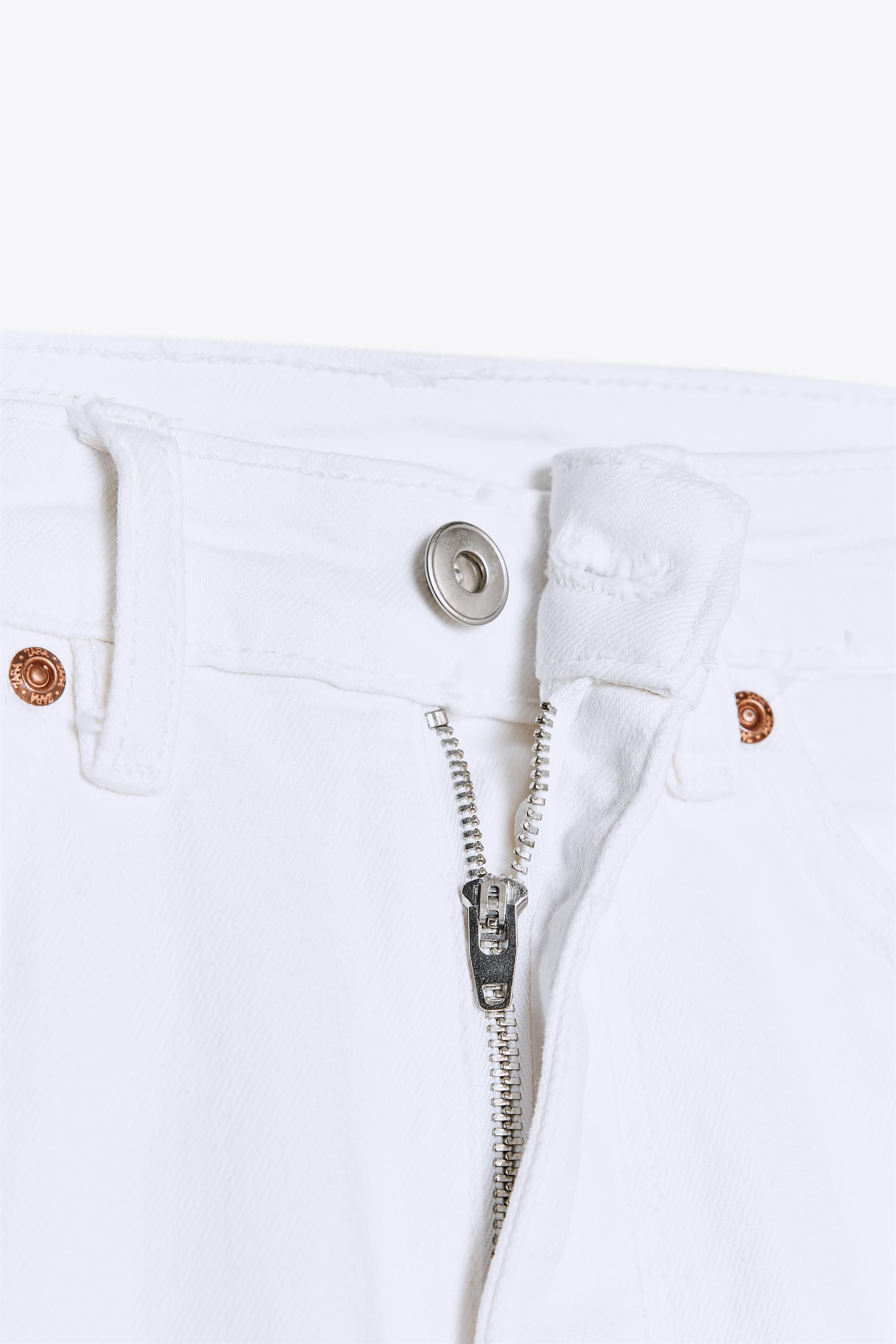 FLARED CROPPED HIGH WAIST TRF JEANS | Zara US