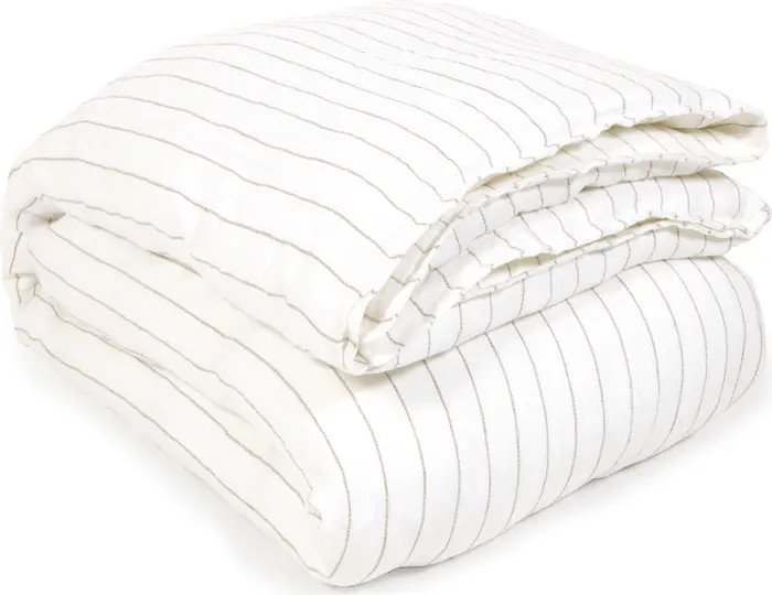 Blake Stripe Linen Duvet Cover | Nordstrom
