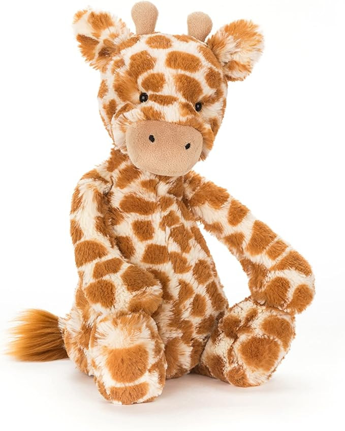 Jellycat Bashful Giraffe Stuffed Animal, Medium 12 inches - Safari Plush Toy - Classic Children's... | Amazon (US)
