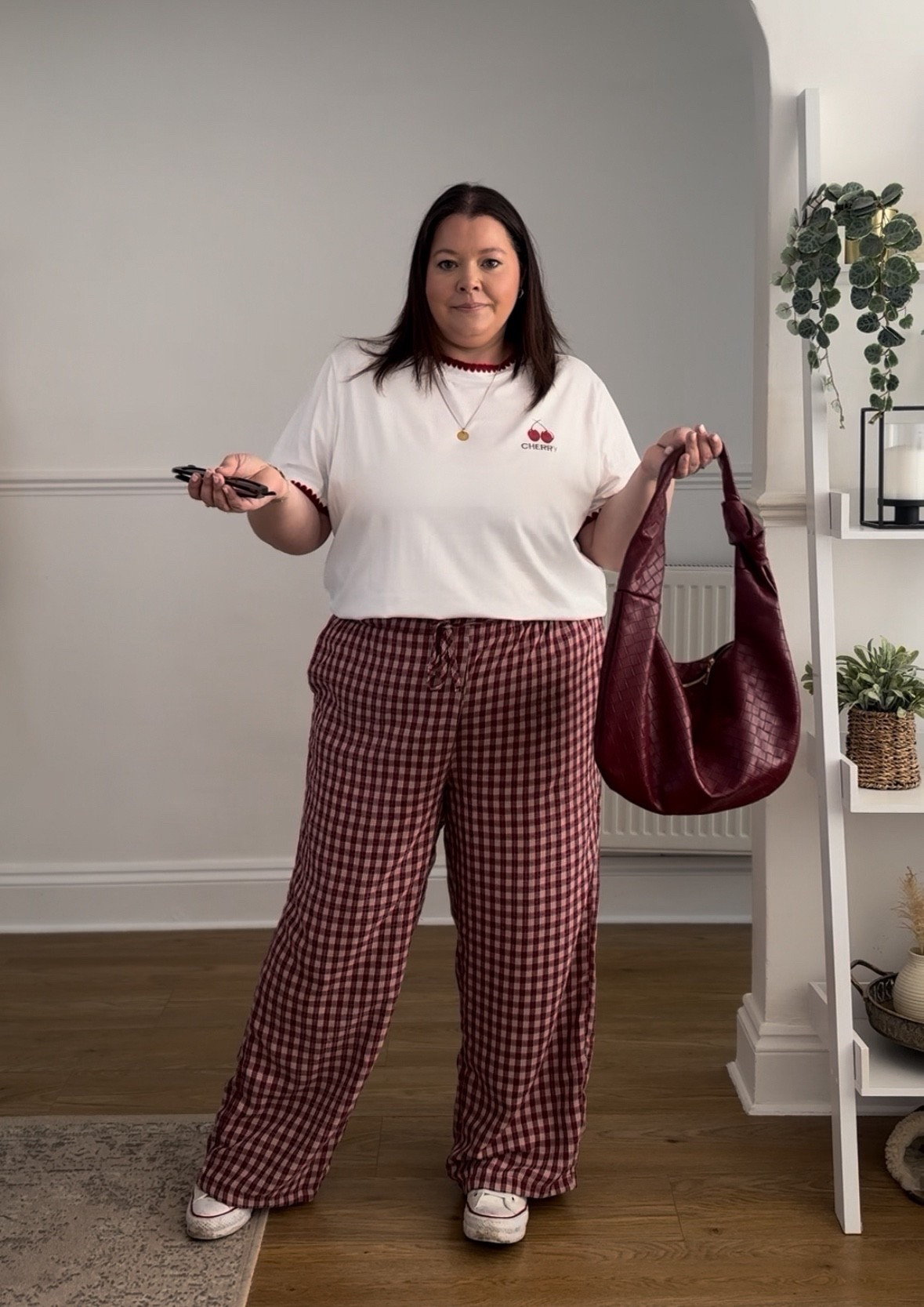 Red Cherry Spring Outfit 

#LTKplussize #LTKspring #LTKmidsize