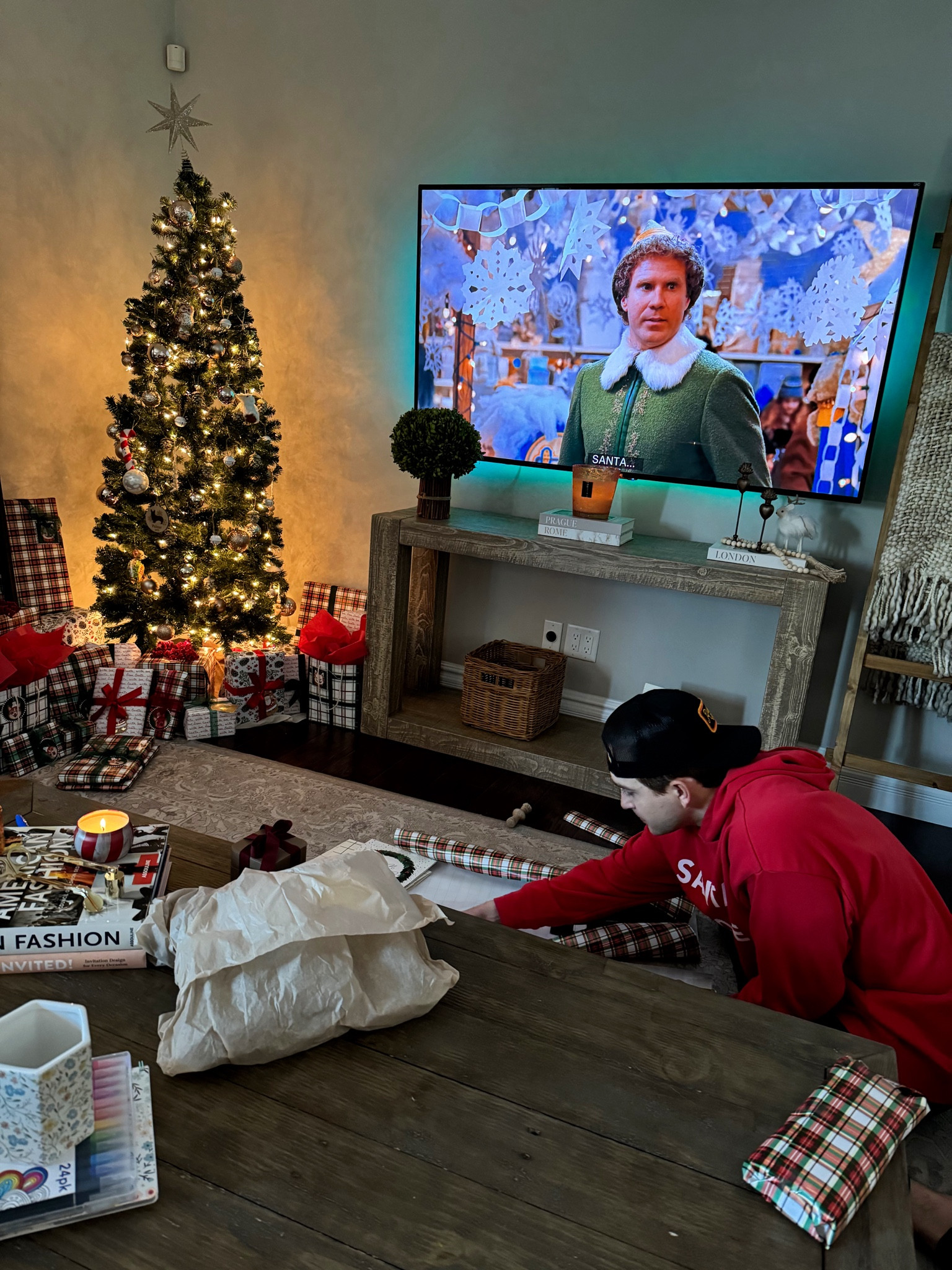 Nothing cozier than your living room - make it your safe haven! This Pottery Barn console has been a staple for us. Shop now! 

#LTKhome #LTKMostLoved #LTKstyletip