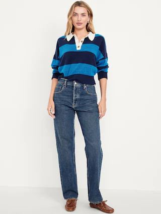 Low-Rise Slouchy Straight Jeans | Old Navy (CA)