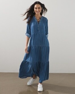 Tencel Tiered Maxi Dress | Chico's