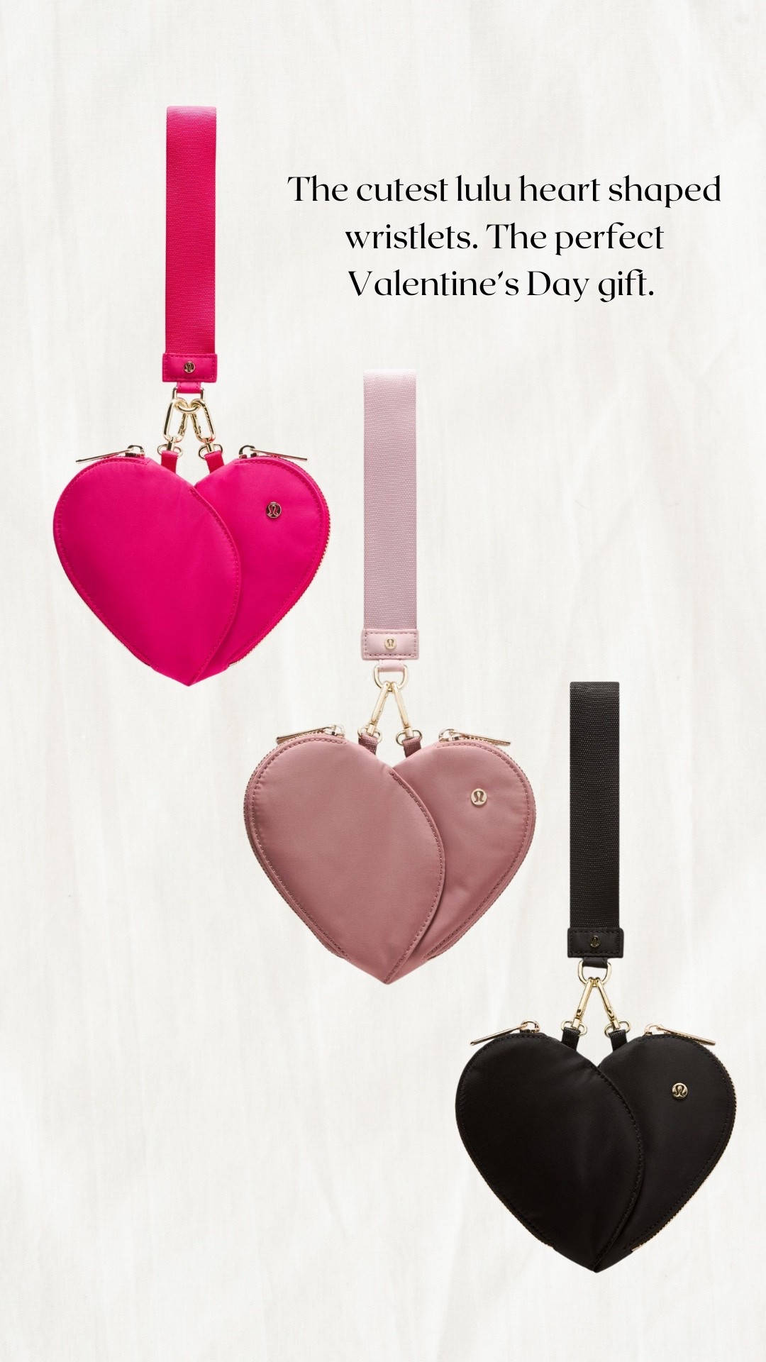 Lululemon wristlet
Heart shaped wristlet 
Lululemon

#LTKmomlife #LTKKids #LTKValentine