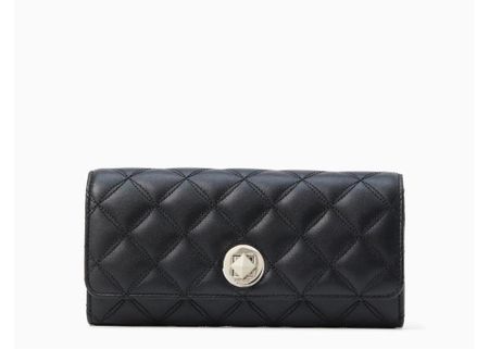 Chanel vibes! 

This Kate Spade lock wallet is available in black quilted for $69 + Free Shipping! (Reg. $279) 

Xo, Brooke

#LTKSeasonal #LTKsalealert #LTKstyletip