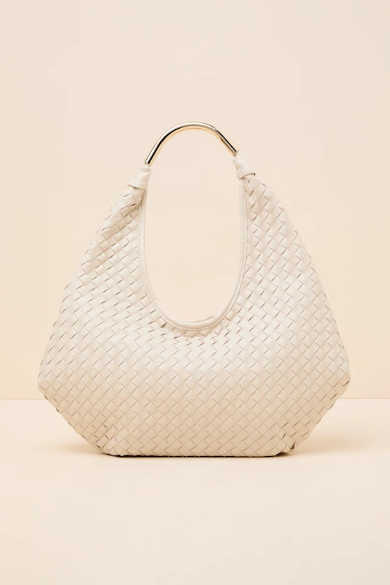 Della Bone Woven Slouchy Tote Bag | Lulus