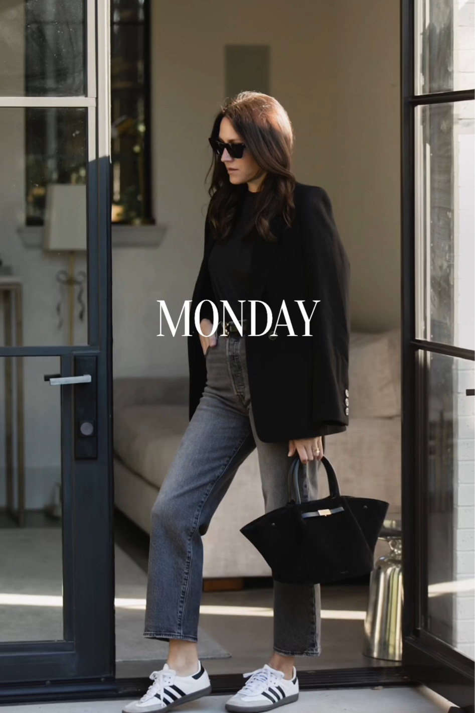 Outfits of the week. 

Anine bing Black blazer
Levi’s grey jeans
Suede tote bag
Black sunglasses 
Samba sneakers 

#LTKover40 #LTKstyletip #LTKfindsunder100