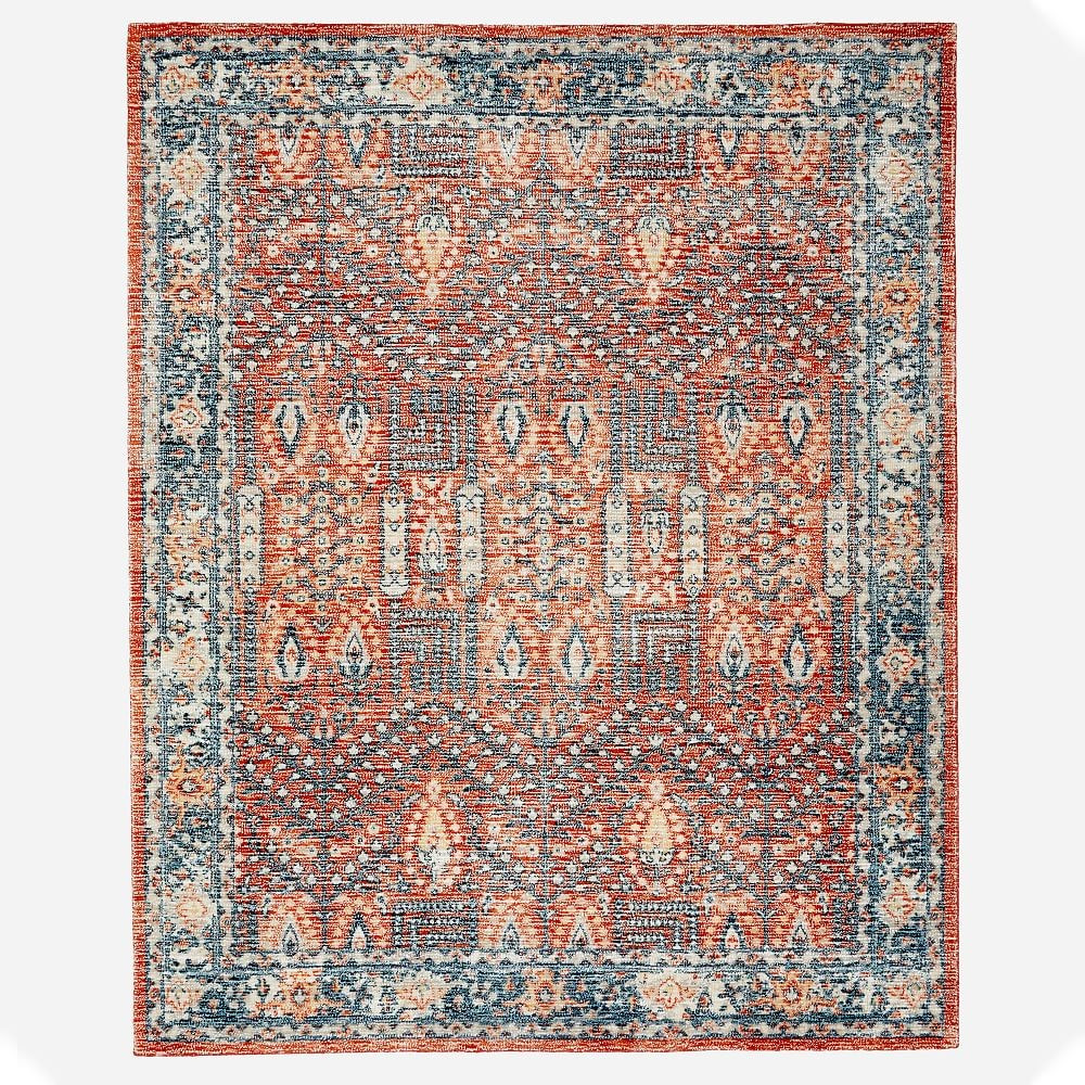 Distressed Nadine Rug, 9x12, Cayenne | West Elm (US)