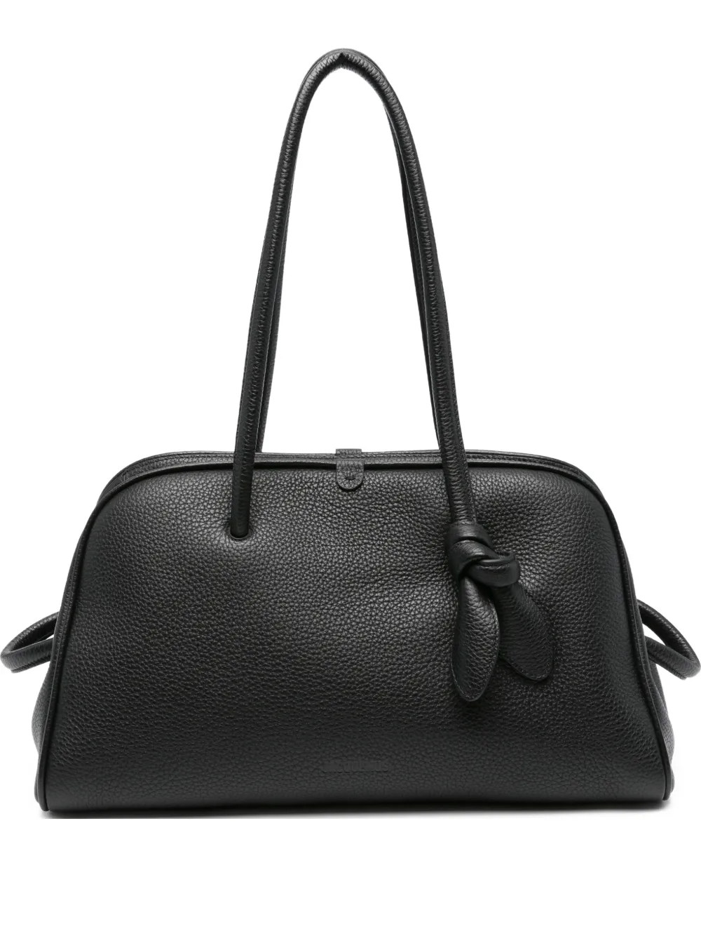 Jacquemus Tourism Leather Tote Bag | Black | FARFETCH AT | Farfetch Global