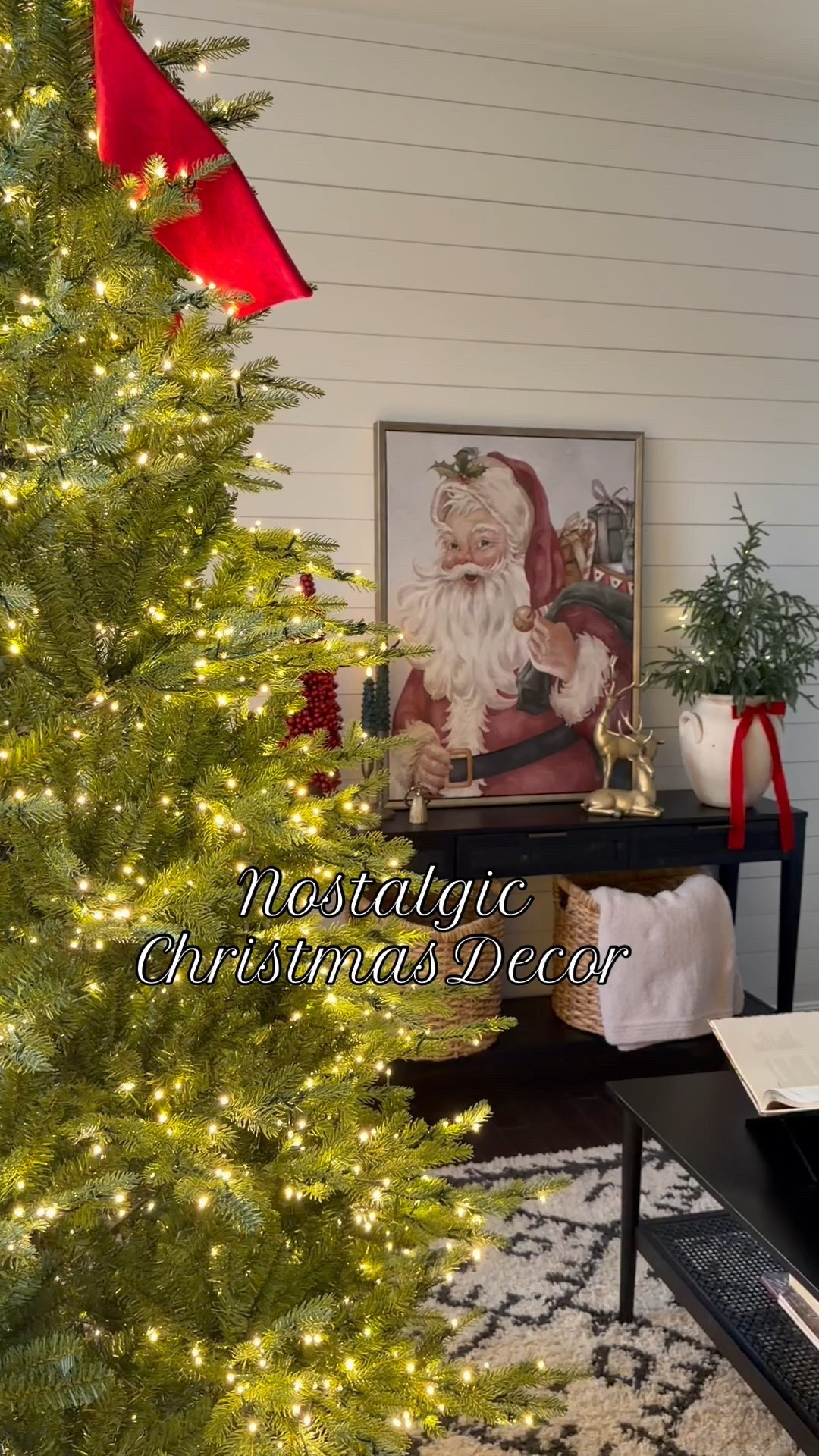 Nostalgia Christmas Home Decor… featuring this beautiful Santa canvas and Home Depot Twinkle Christmas Tree 

Christmas home
Christmas tree 
Christmas decor 

#LTKHoliday #LTKSeasonal #LTKHome