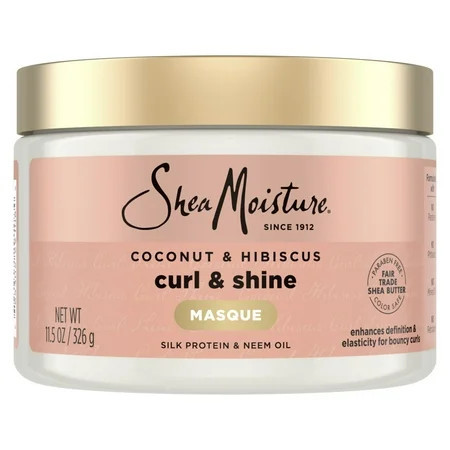 SheaMoisture Hair Mask Coconut & Hibiscus 11.5 oz | Walmart (US)