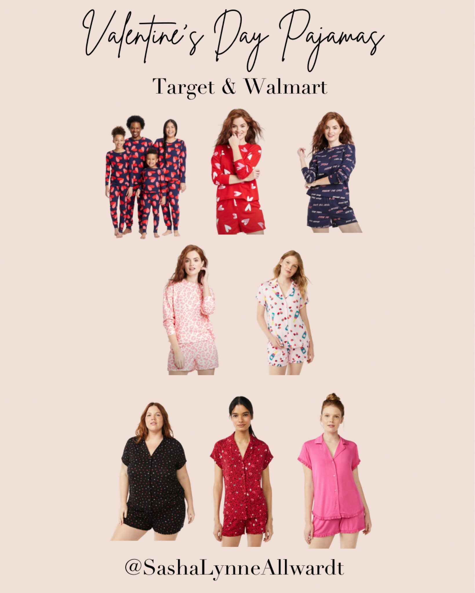 Valentine’s Day pajamas from Target and Walmart 💘 #valentinesday #valentinesdaystyle #valentinesdaycozy #valentinesdaypajamas #pajamasets #familypajamas #target #targetstyle #walmart #walmartstyle

#LTKstyletip #LTKSeasonal #LTKfamily