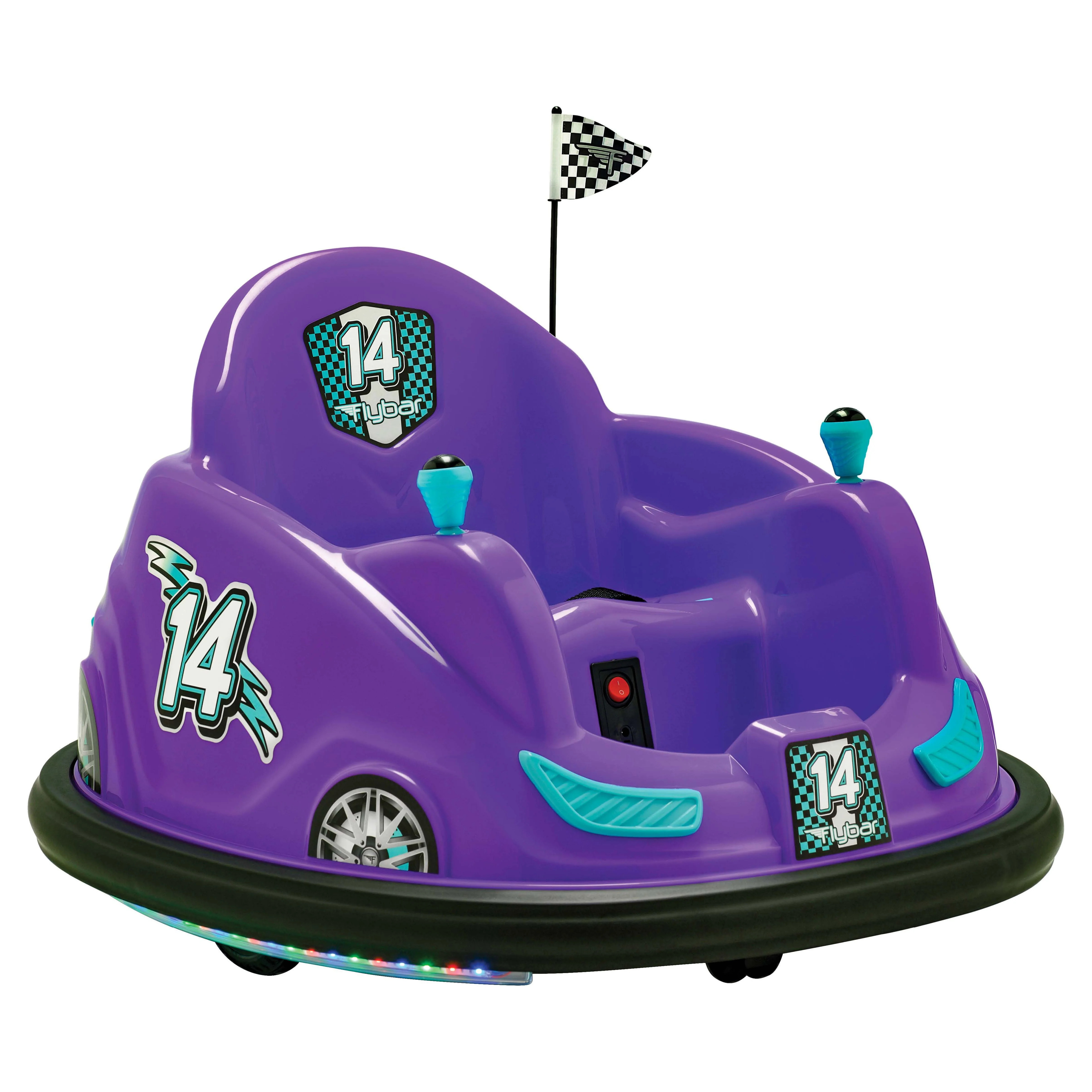 Flybar 6 Volts Bumper Car, Battery Powered Ride on, Fun LED Lights, Includes Charger, Ages 1.5 to... | Walmart (US)
