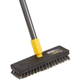 Quickie Professional Pool and Deck Scrub Brush with Handle 2408ZQK | The Home Depot