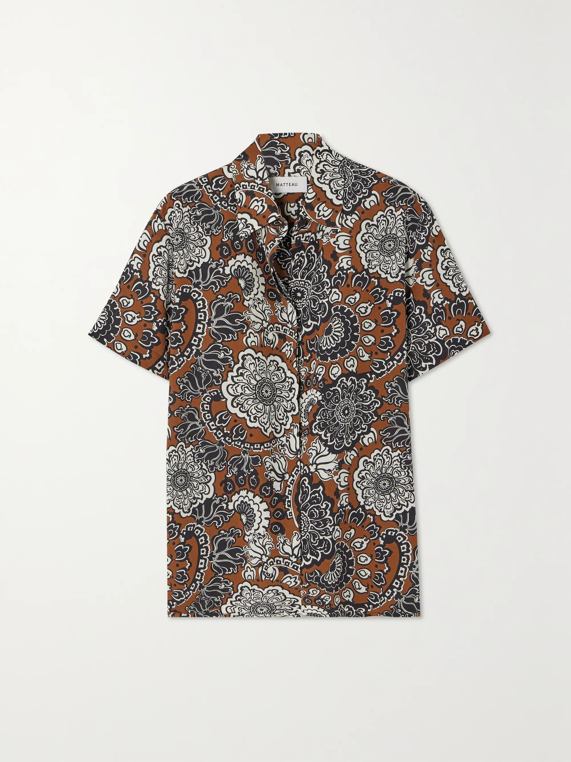 + NET SUSTAIN printed organic silk shirt | NET-A-PORTER (US)