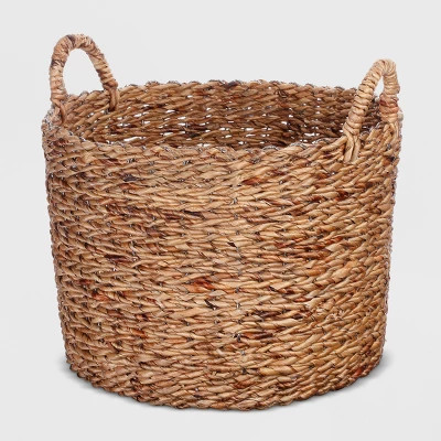 Round Water Hyacinth Basket  12.5" x 18" Natural | Target