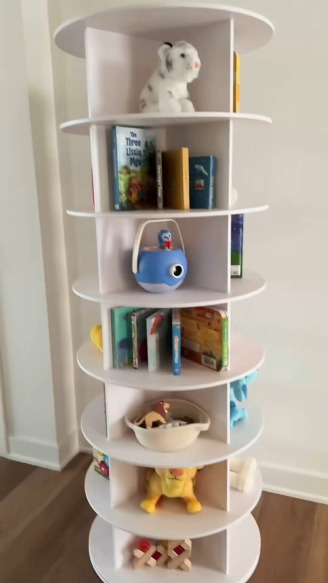 Turning this little rotating shelf into a home for the kids’ books and tiny treasures has been the sweetest game-changer. A cute moment of organization that actually works… they can see everything, reach everything, and it keeps the chaos feeling just a little more magical and intentional around here. 🤍✨

SHOP : https://amzn.markable.ai/FzPMxtPV

#intentionalhome #kidspaces #organizationmom

#LTKdayinmylife #LTKHome #LTKmomlife
