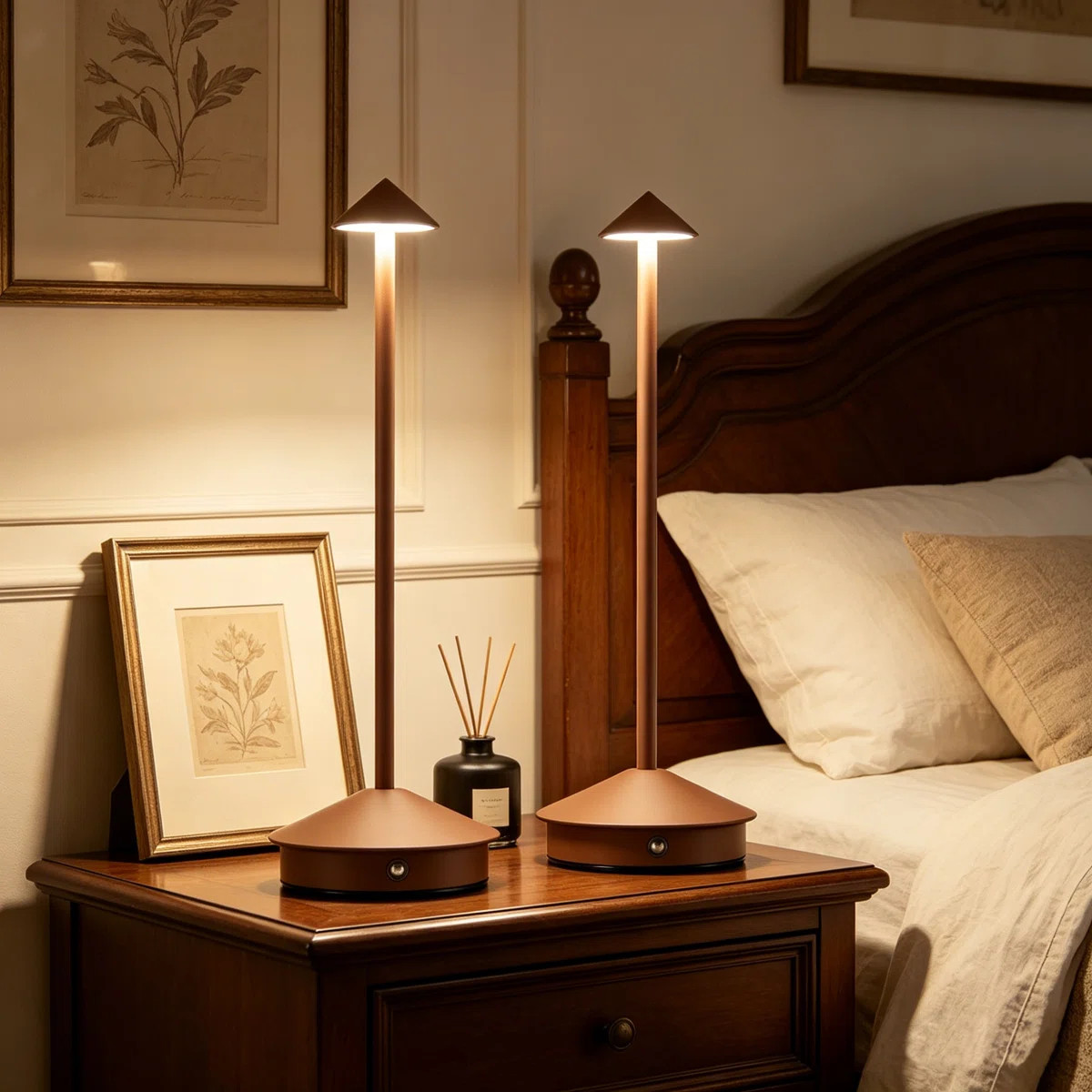 Modern Cordless Led Table Lamp - Ip54 Waterproof, Touch Dimmable With Memory, 5000mah Rechargeabl... | Wayfair North America