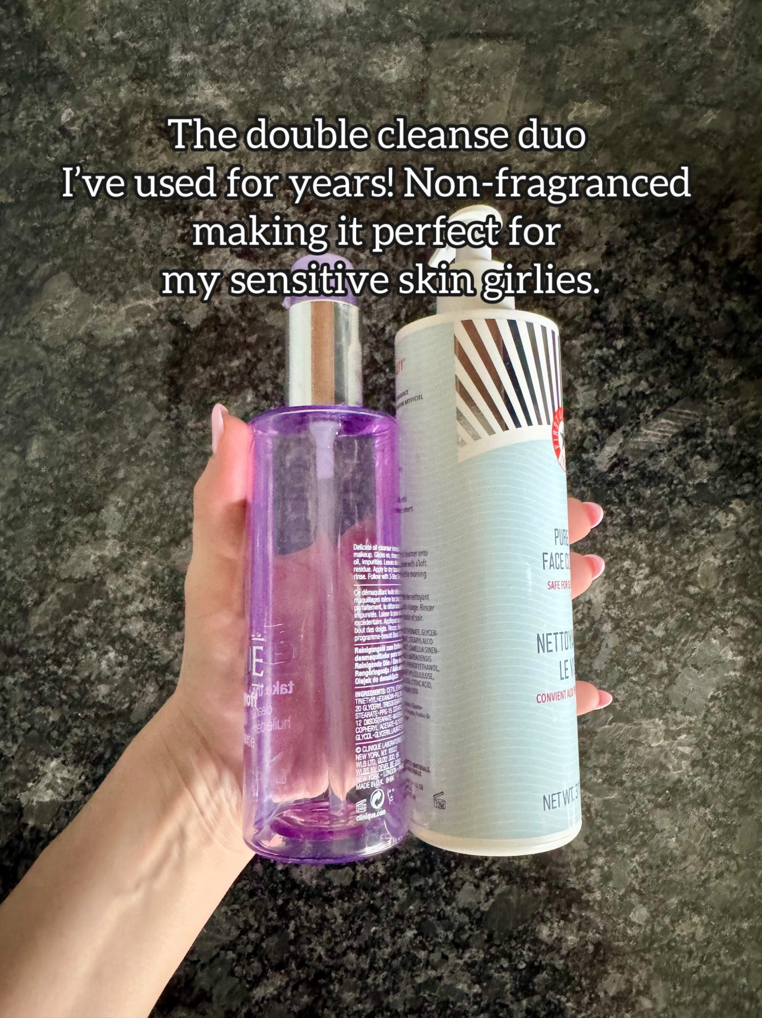 If you wear makeup and aren’t double cleansing then you need to immediately start! I’ve been using this cleansing oil and face wash for years. Perfect for sensitive skin. 

#LTKmorningroutine #LTKselfcare #LTKBeauty