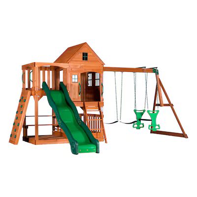 Backyard Discovery Pacific View Residential Wood Playset Lowes.com | Lowe's