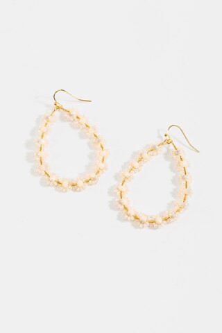 Nora Flower Beaded Teardrop Earrings | Francesca's