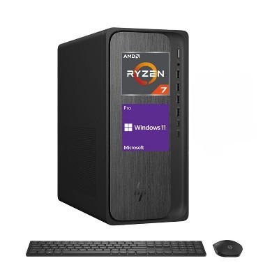 HP OmniDesk M02 AI Tower Desktop, Ryzen 7 8700G, 16GB DDR5, 2TB PCIe SSD, Wi-Fi 6, Windows 11 Pro, Black | Target