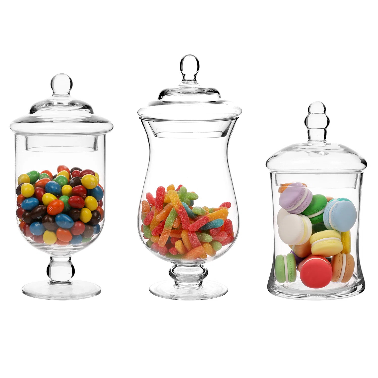 Glass Jar - Set of 3 (Set of 3) | Wayfair North America