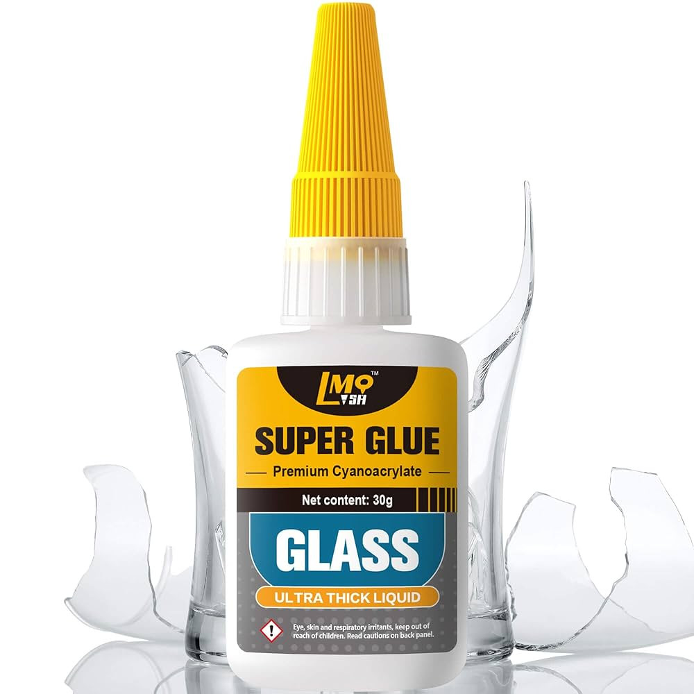 Glass Super Glue Liquid, Clear Instant Cyanoacrylate Adhesives for Glass Repair Food Safe, All Pu... | Amazon (US)