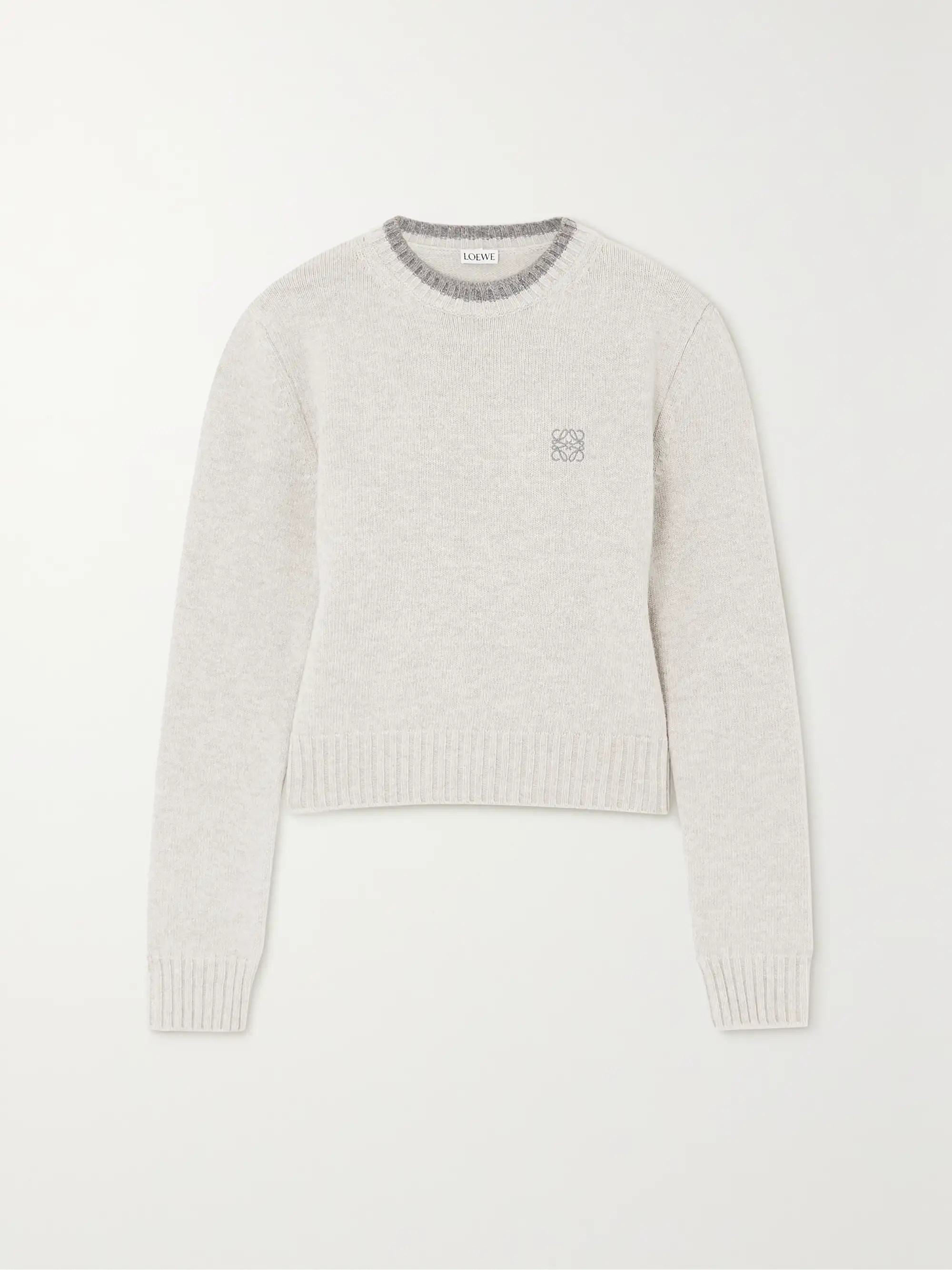 Embroidered wool-blend sweater | NET-A-PORTER (US)