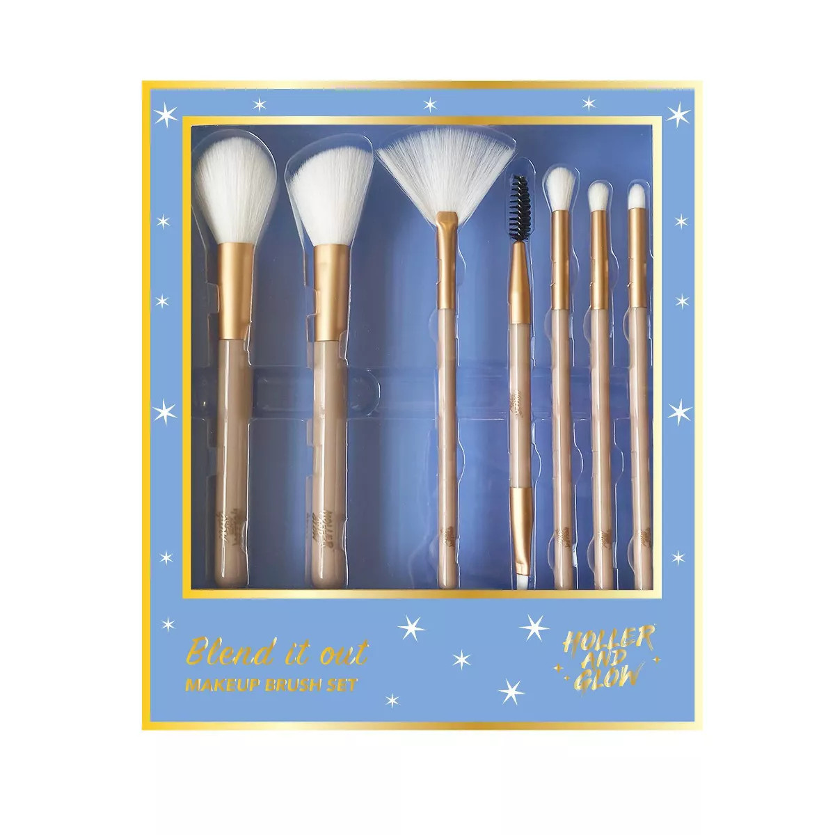 Holler and Glow Makeup Brush Set Cylinder Gift Set - 7ct | Target