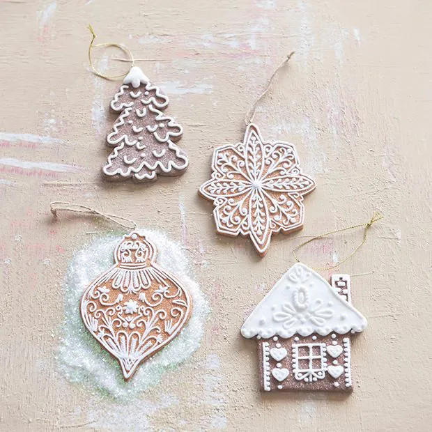 Holiday Gingerbread Ornament Set of 4 | Antique Farm House