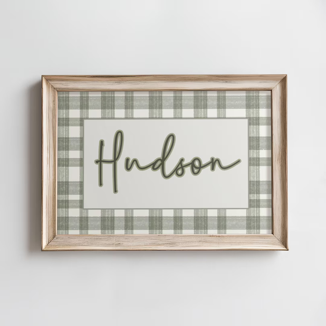 Nursery Name Sign Boy Name Nursery Art Personalized Nursery Decor Custom Name Print Decor Boys Ro... | Etsy (US)