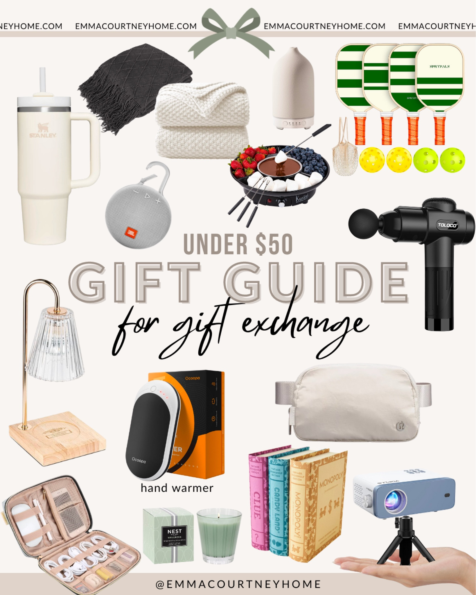 Navigate the fun world of gift exchanges and White Elephant parties with our budget-friendly picks under $50. Discover playful, thoughtful, and sometimes unexpected items that are sure to spark joy and laughter without stretching your wallet.

#LTKGiftGuide #LTKfindsunder50 #LTKHoliday