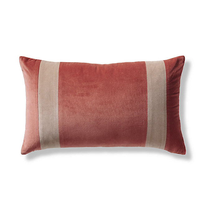 Leighton Velvet Border Pillow Cover & Modern Color Accents | Frontgate