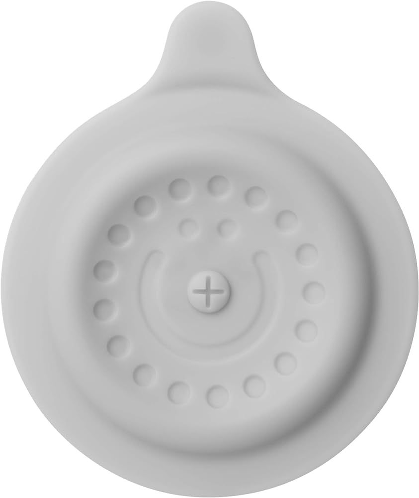Ubbi Bathtub Drain Cover, Silicone Drain Stopper with Suction, Baby Bath Time Accessory, Gray | Amazon (US)