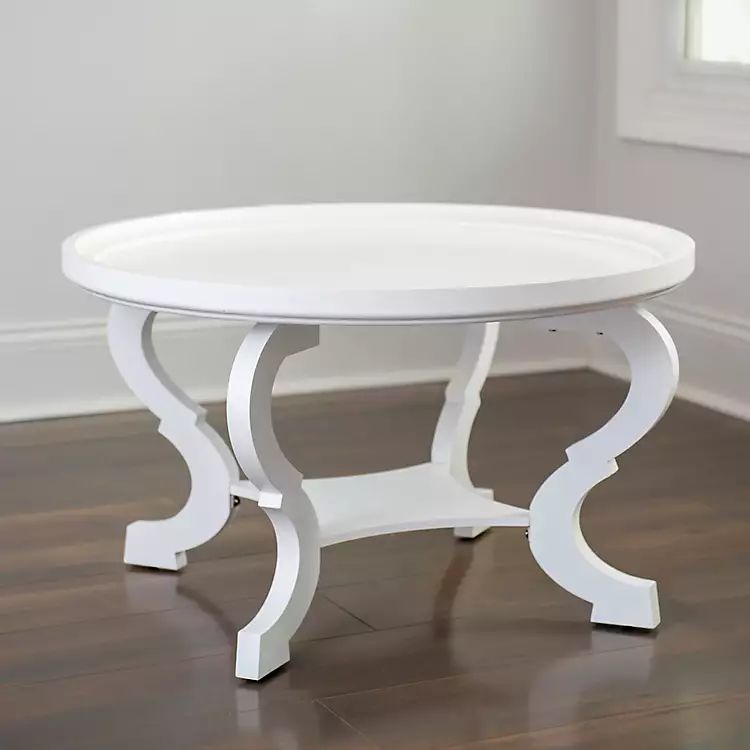 White Wooden Parker Coffee Table | Kirkland's Home