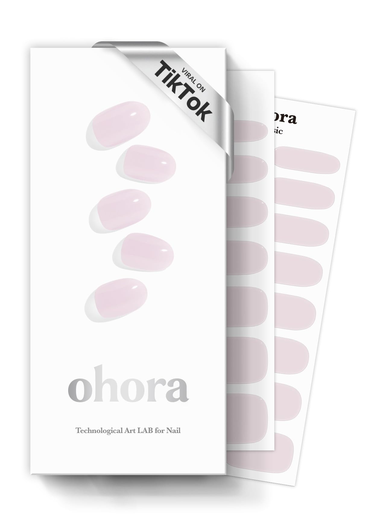 ohora Semi Cured Gel Nail Strips (N Sugar French) - Nude, Works with Any UV/LED Lamps, Salon-Qual... | Amazon (US)