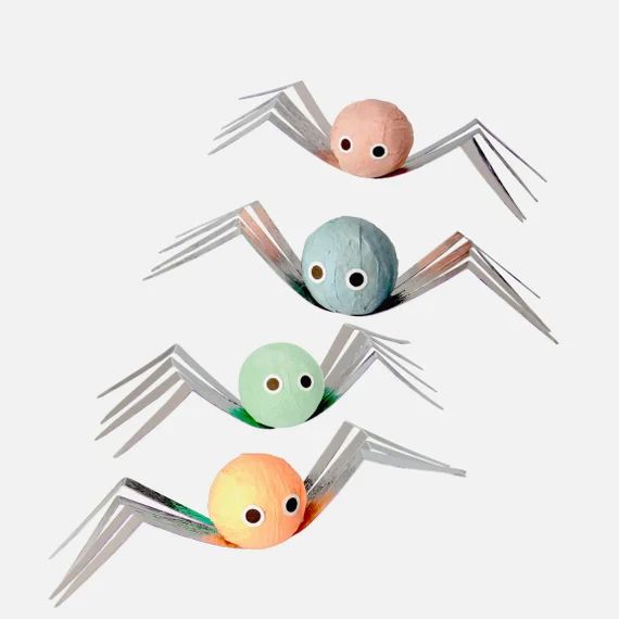 PRE-ORDER Spider Surprise Balls, Gift for Kids, Meri Meri Pastel Halloween, Set of 4 | Etsy (US)