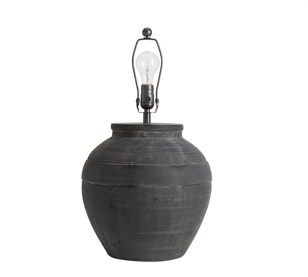 Faris Ceramic 21"" Table Lamp Base, Matte Black | Pottery Barn (US)