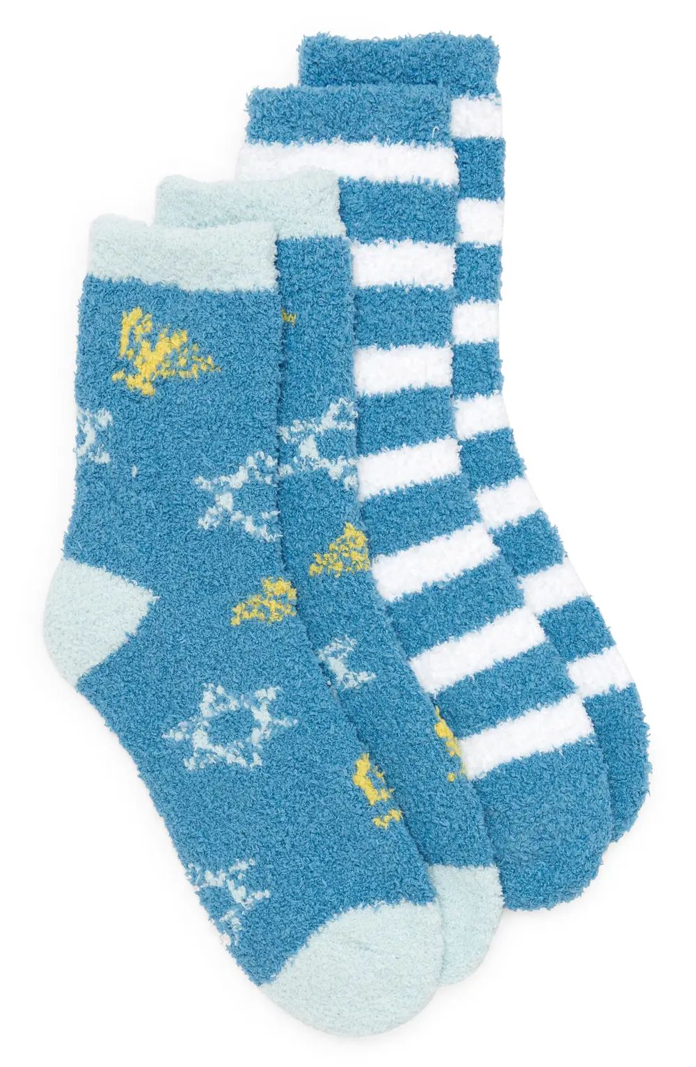 BP. 2-Pack Butter Crew Socks in Blue Hanukkah Stripe Multi at Nordstrom | Nordstrom Canada