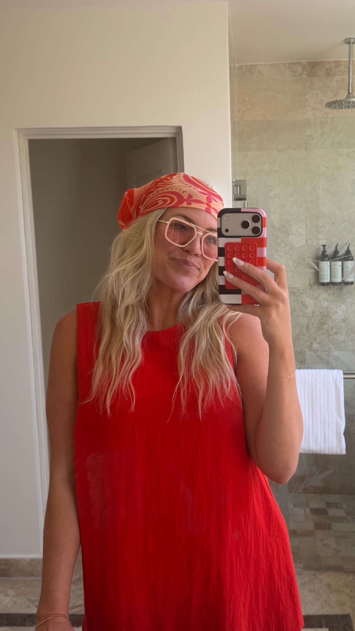 mexico pool day outfit! i’ve linked these free people sunglasses in a different colorway & same with my anthropologie head scarf! my exact colors are sold out. #LTKFestival

#LTKSwim